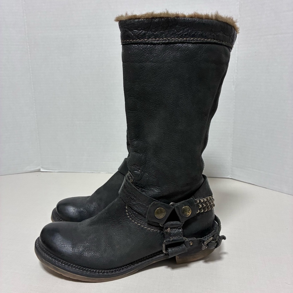 Pakros - Blacker Leather Moto Boot - 36 - Picture 2 of 14